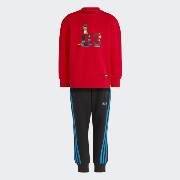 Red adidas x Classic LEGO® Crew Sweatshirt and Pant Set