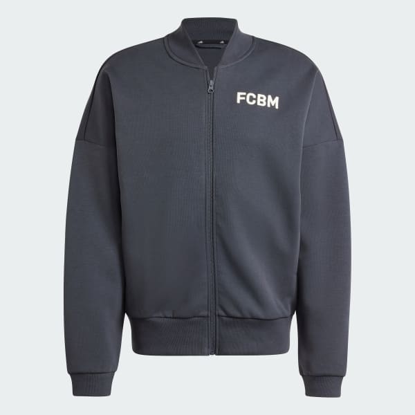 Grau FC Bayern München Seasonal Doubleknit Originals Jacke