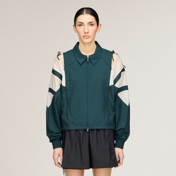 Green Y-3 TRACK JACKET 3 STRIPES