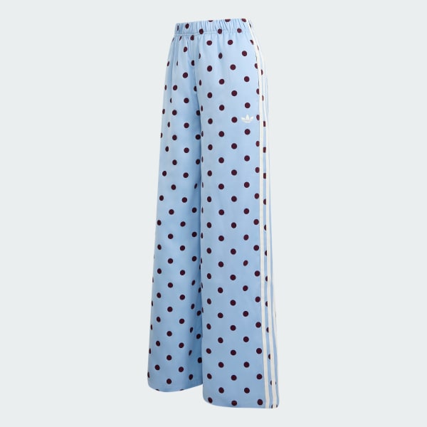 Azul CALÇAS SATIN POLKA DOTS WIDE LEG
