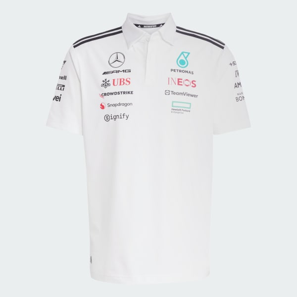 Blanco Polera Con Cuello Mercedes - AMG Petronas Formula One Team