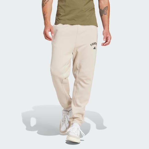 Beige adidas x Fortnite Future Icons Small Logo Treningsbukse