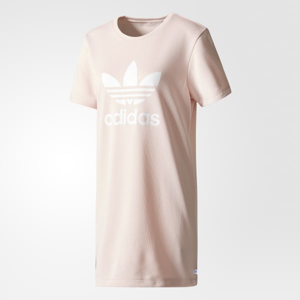 adidas tee dress pink