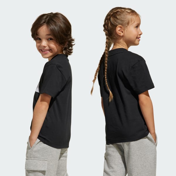 Negro Camiseta Essentials Kids