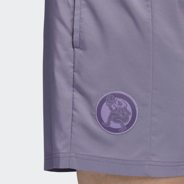 Paars Hoop York City Pinned Shorts (Plus Size) IE304