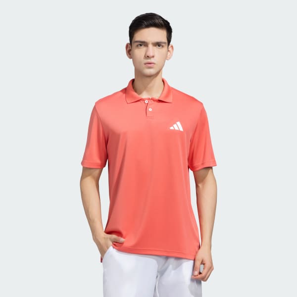 Red Poly Polo Shirt