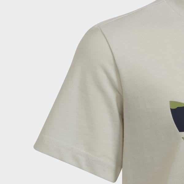 Gris Playera Camo Estampada