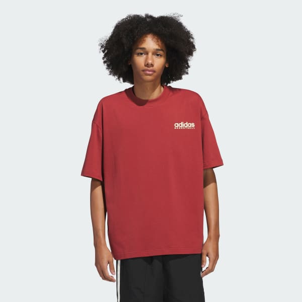 Vermelho Camiseta Estampada adidas Sport Design Studio Players