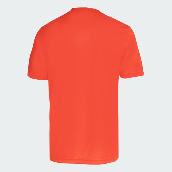 Laranja Camiseta Treino De Poliéster