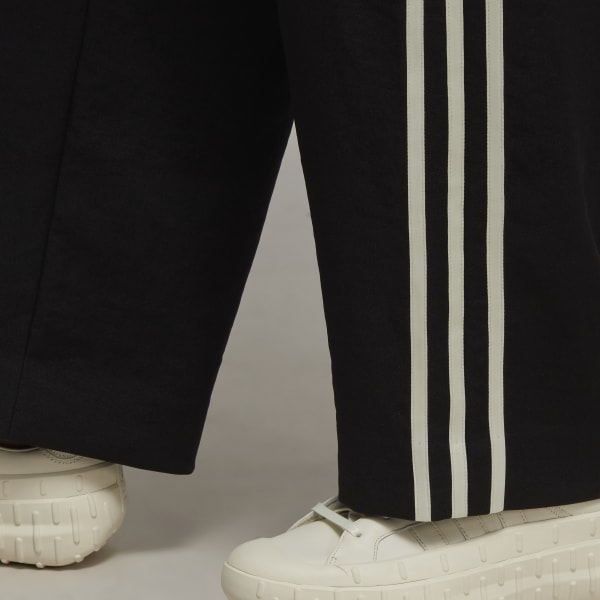 Czerń Y-3 Sport Uniform Straight-Leg 3-Stripes Pants