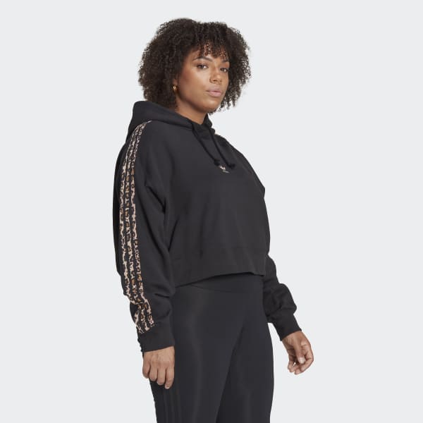 Svart Hoodie Logo (Plus Size) WU176