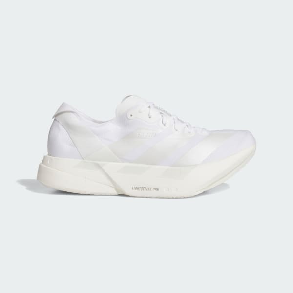 White Adizero Adios Pro 4 Shoes
