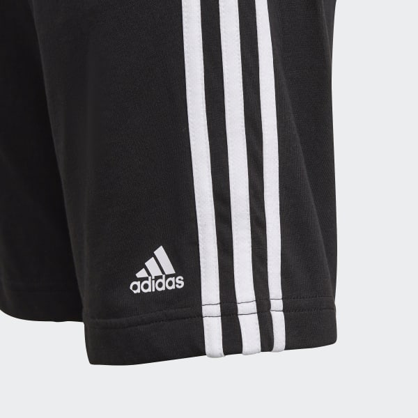 Negro Shorts adidas Essentials 3 Rayas