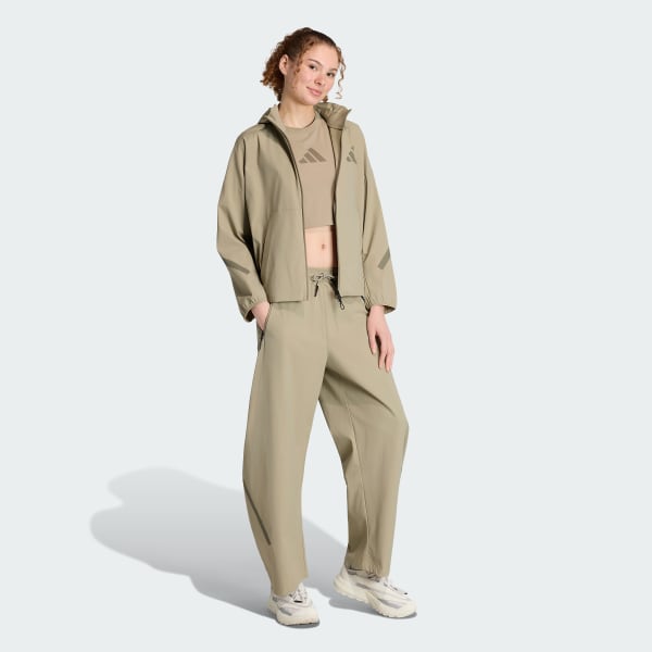 Brown ADIDAS Z.N.E. WOVEN TRACK TOP