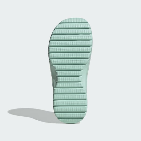 Turquoise Adilette Platform Clogs