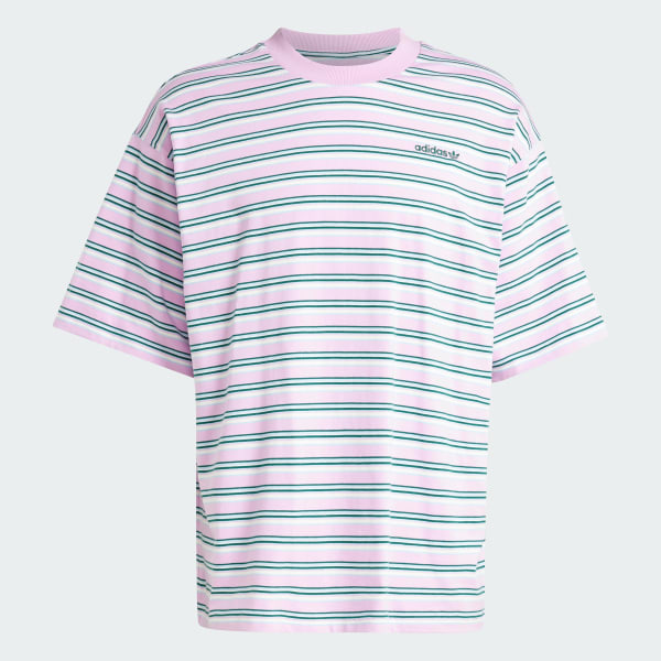 Purple '80s Loose Striped Tee