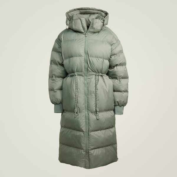 Green adidas by Stella McCartney Long Padded Winter Jacket