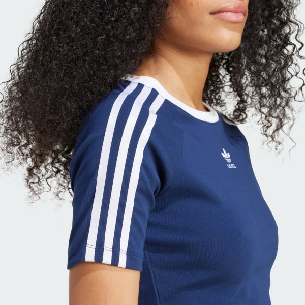 adidas 3-Stripes Baby Tee - Blue | adidas Singapore