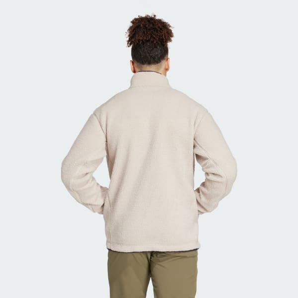 Beige Sweat-shirt à capuche molleton épais Terrex Xploric