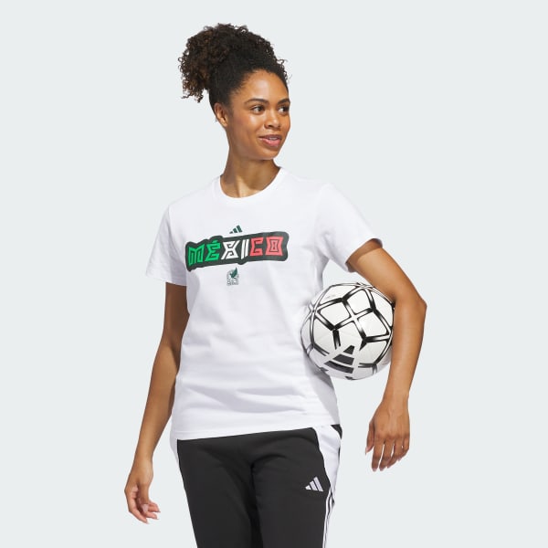 adidas FIFA World Cup™ 26 Mexico Home Graphic Tee - White | Free