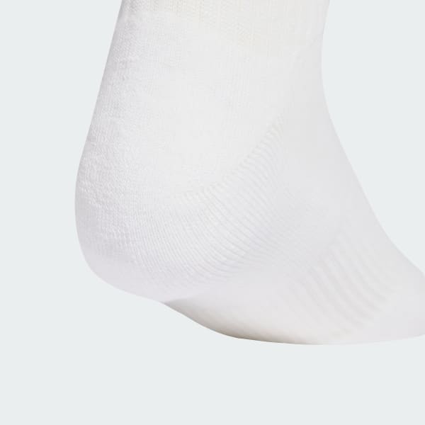 Hvid 3 STRIPES CUSHIONED SPORTSWEAR MID CUT SOKKER, 3 PAR