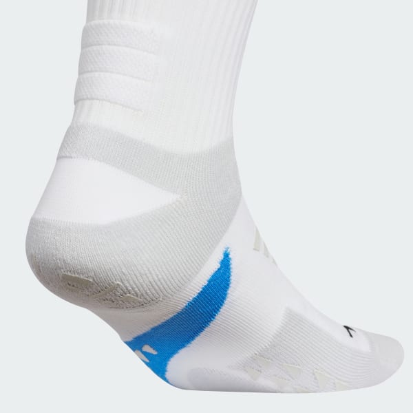 ホワイト アディパワークルーソックス