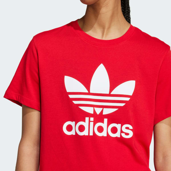 Tee shirt rouge adidas hot sale