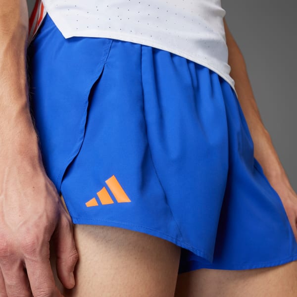Blue Adizero Essentials Running Split Shorts