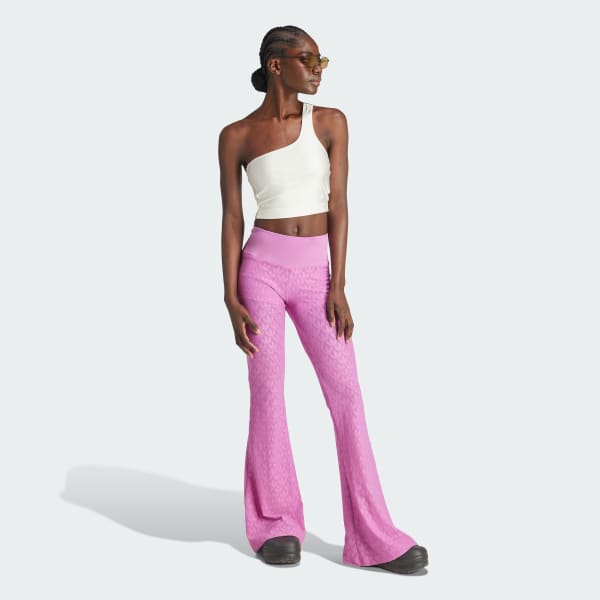Pink cut out crop top cheap
