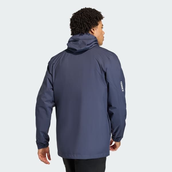 Blue Terrex Multi 2.5 Layer CLIMAPROOF Rain Jacket