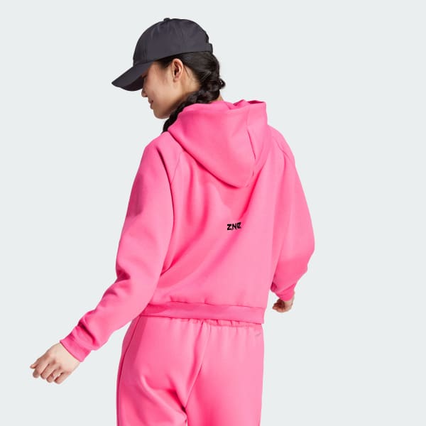 adidas Z.N.E. Full-Zip Hoodie - Pink | Women\'s Lifestyle | adidas US