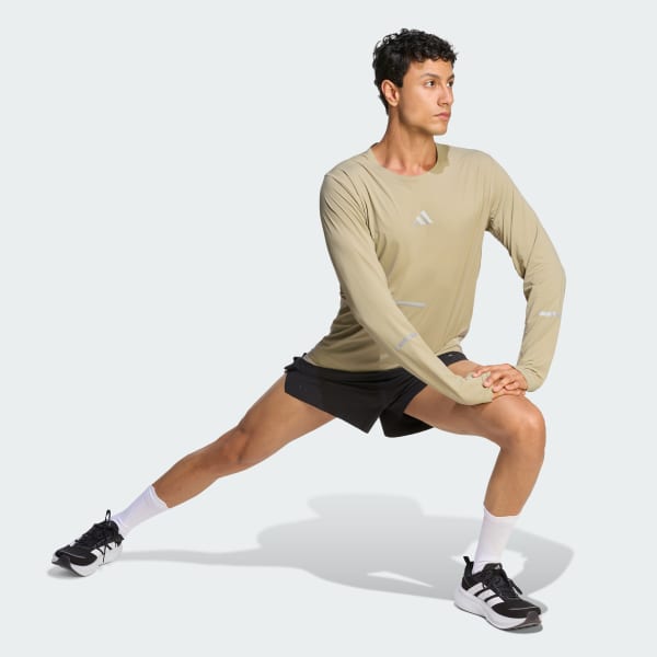 Marron T-shirt manches longues ADI365 Climacool