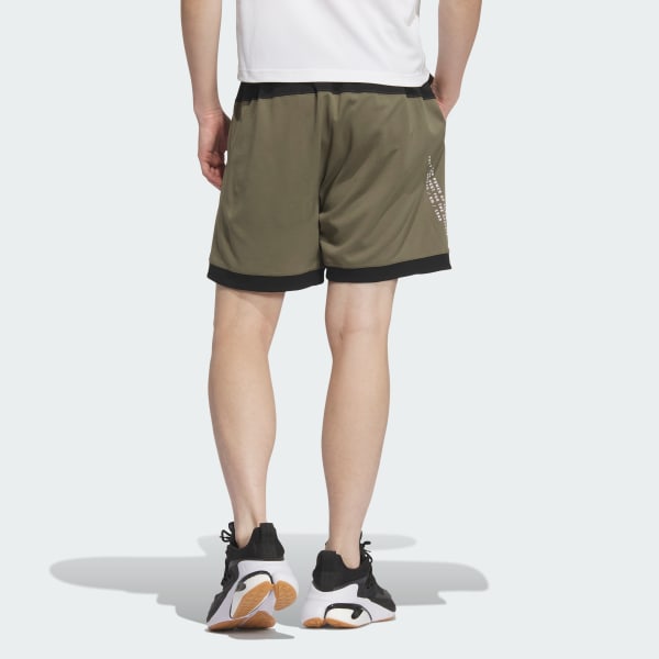 グリーン アディダスアダプテーション レギュラーフィット ダブルニットショーツ