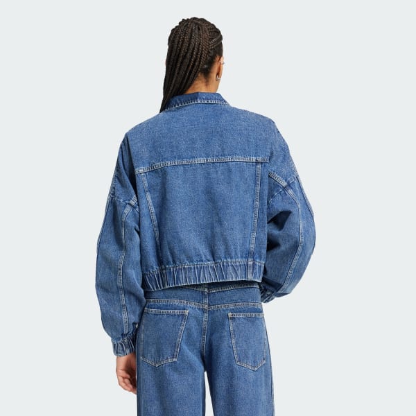 ジャケット adidas denim track top ivory IW5748 アディダス プレミアム エッセンシャルズ デニムトラックトップ
