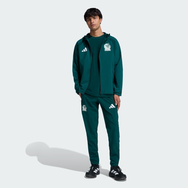 adidas Mexico Tiro Travel Full Zip Windbreaker - Green | Free