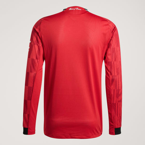 Manchester United 25/26 Long Sleeve Home Authentic Jersey