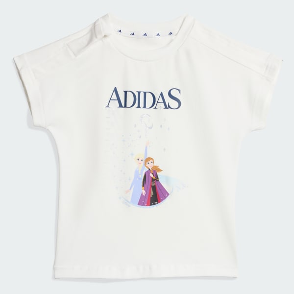 สีขาว เสื้อยืดและกางเกงขายาว ADIDAS DISNEY FROZEN