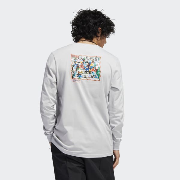 Szary Mettz The Steps Long Sleeve Tee