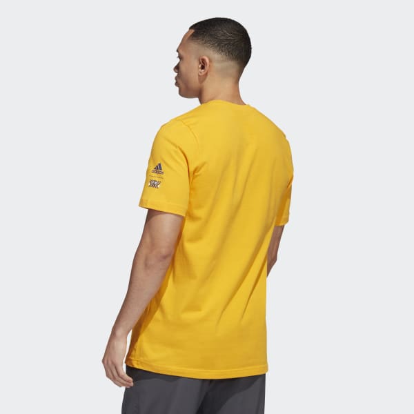 Adidas Blues Playmaker Tee Athletic Yellow M - Mens Hockey T Shirts