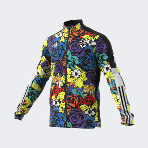 noir Veste de survêtement Vancouver Whitecaps FC Tiro Flower