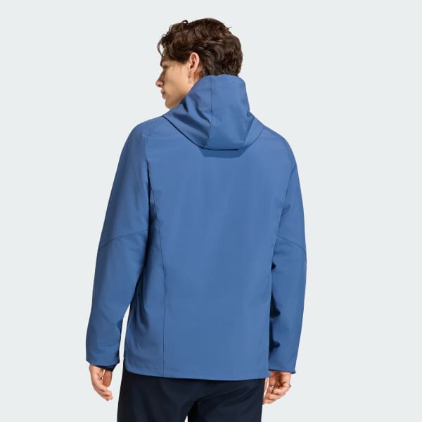 Mavi Arjantin Tiro Travel Tam Boy Fermuarlı Rüzgarlık