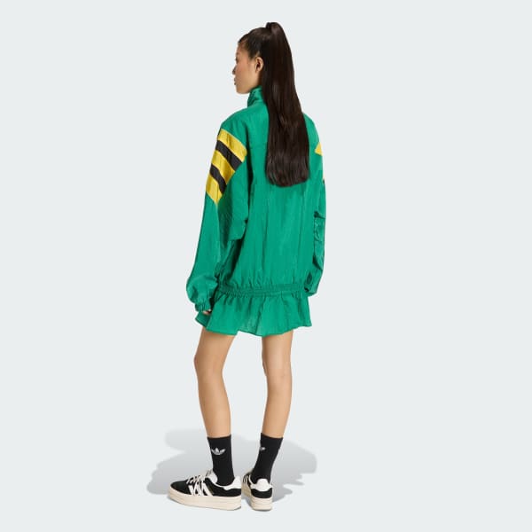 adidas SANTIAGO WOVEN TRACK TOP - Green | Free Shipping with adiClub