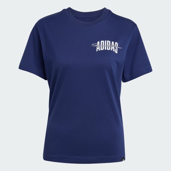 Blue Collegiate Graphic Tee