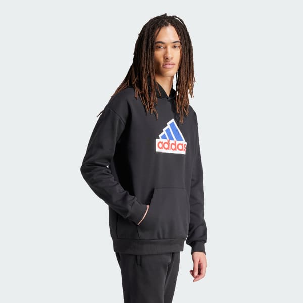 Black Future Icons Badge of Sport Hoodie