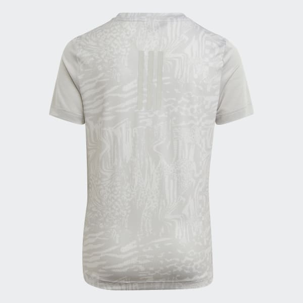 Blanc T-shirt imprimé intégral AEROREADY 3-Stripes Enfants