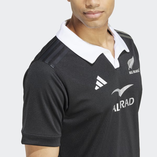 Camisa Manga Curta All Blacks Rugby AEROREADY - Preto adidas