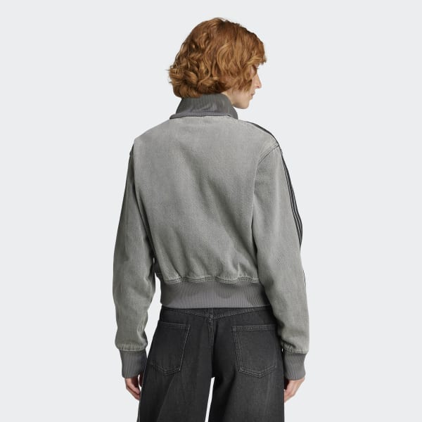 adidas Adicolor Denim Track Top - Grey | Free Shipping with