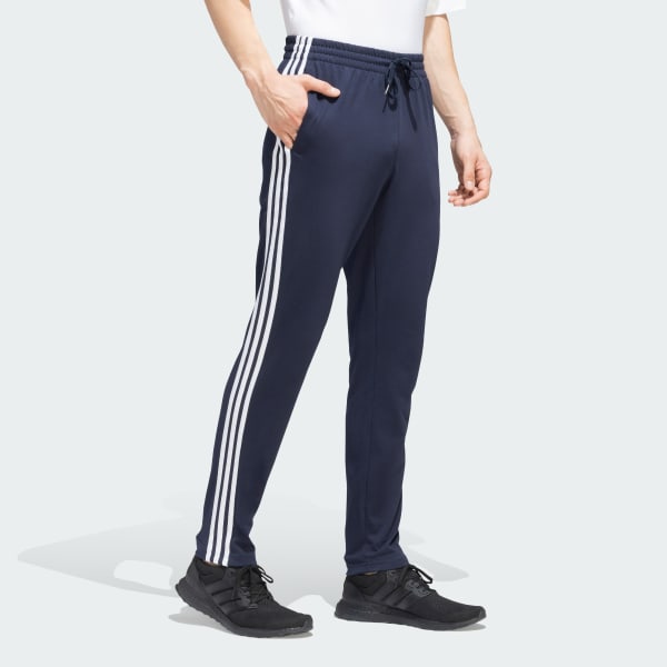 Blue Essentials Single Jersey Tapered Open Hem 3-Stripes Pants