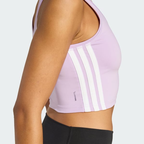 Train Essentials 3-Stripes Crop Tank Top