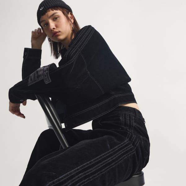 アディダス アディブレイク 起毛ツイル パンツ - ブラック